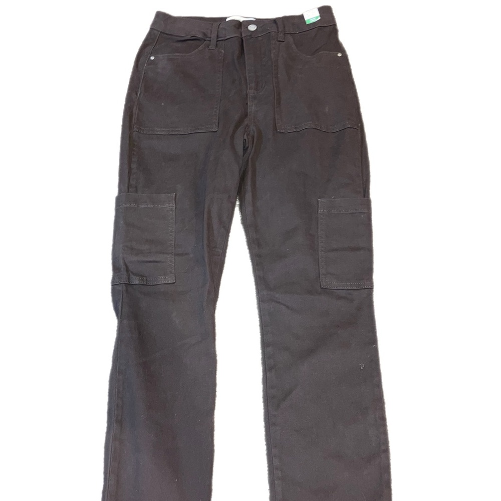 Brown skinny cargo pants women size 5/27